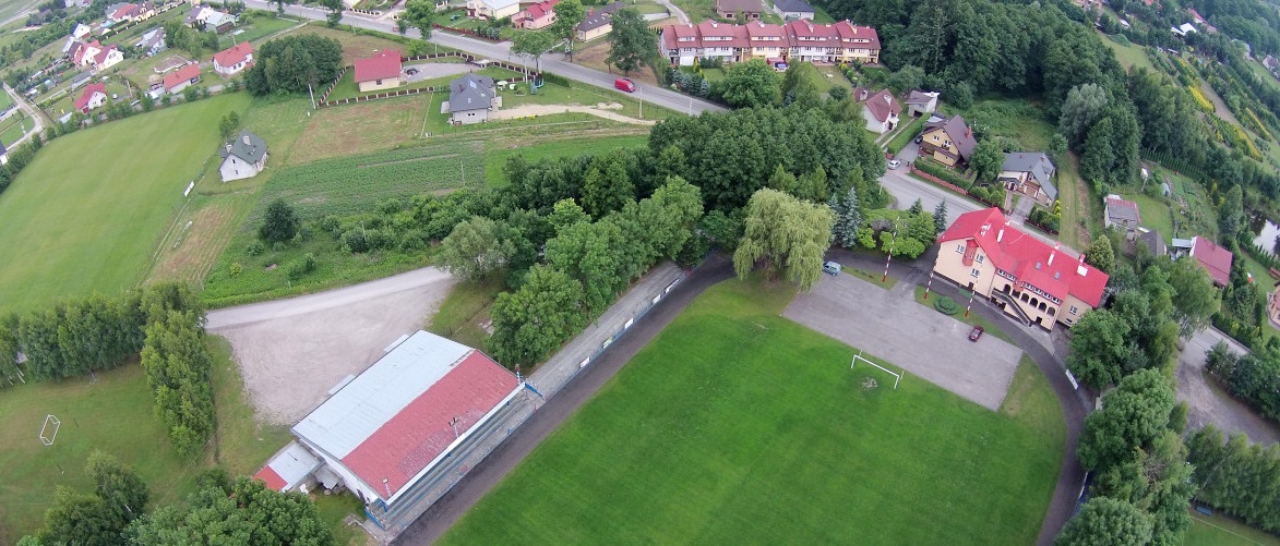 Boisko sportowe z lotu ptaka