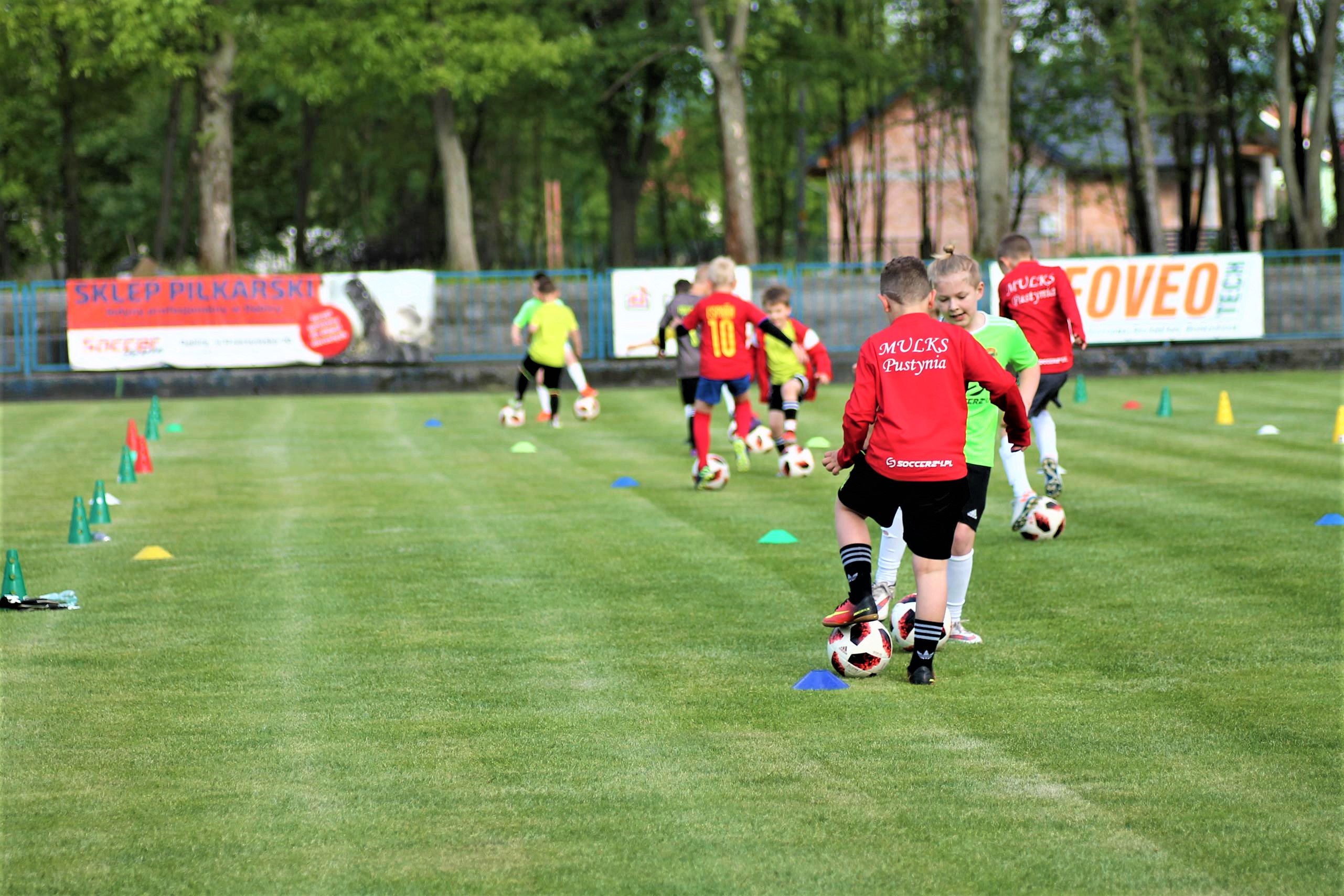 Trening piłki nożnej