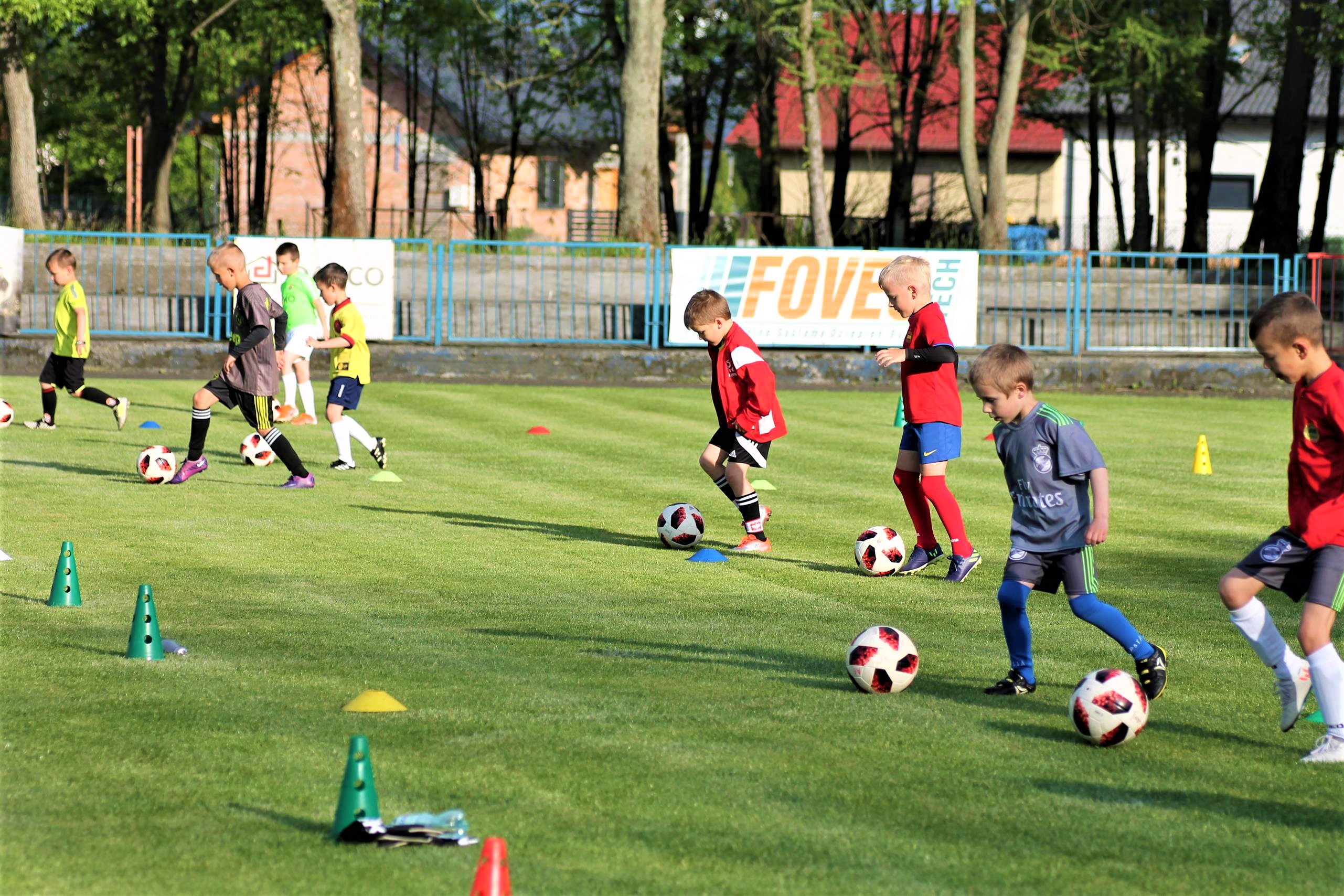 Trening piłki nożnej