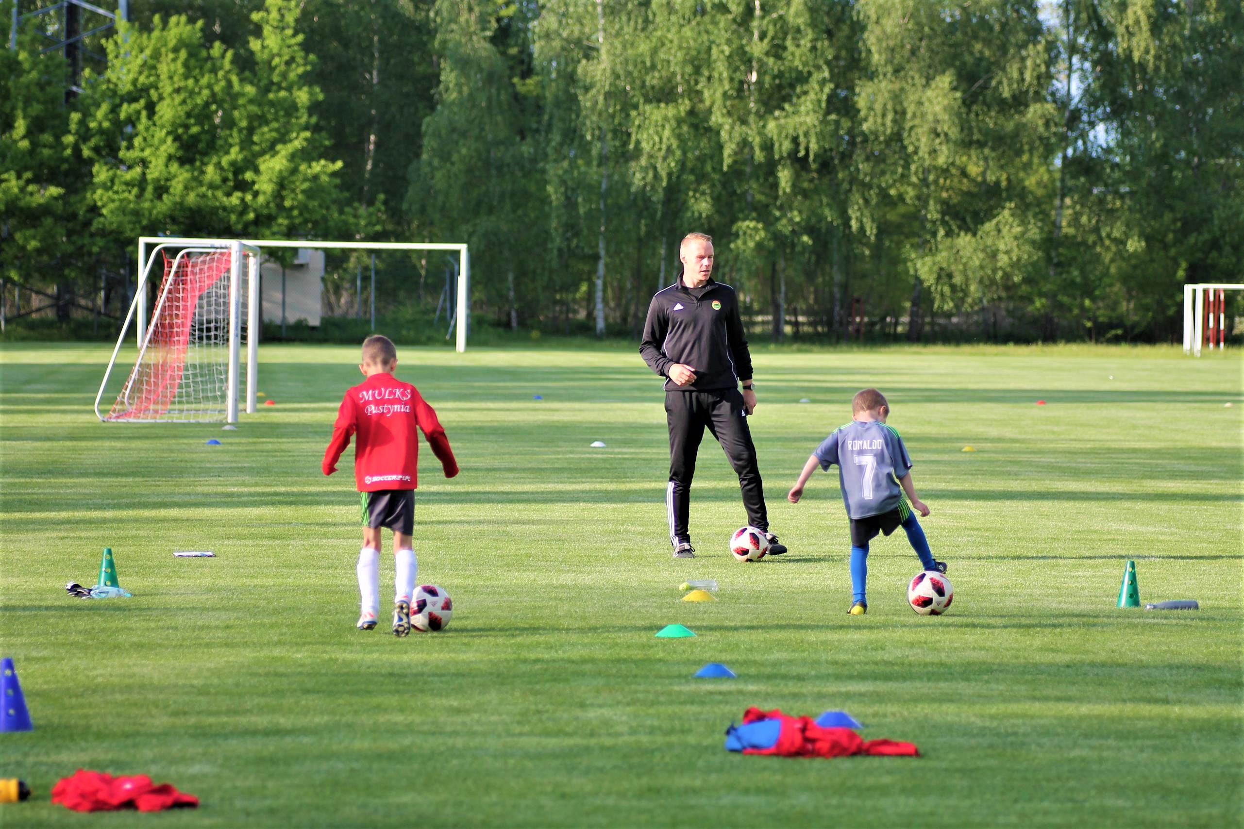 Trening piłki nożnej