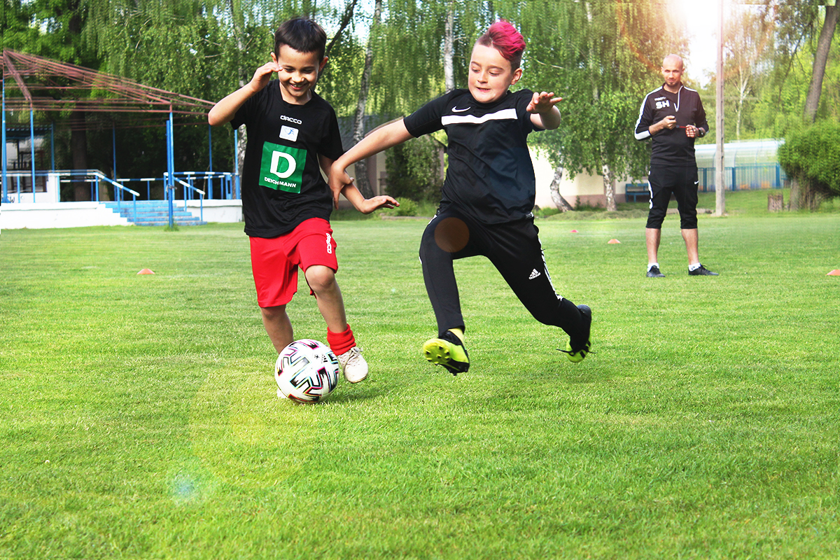 Trening piłki nożnej