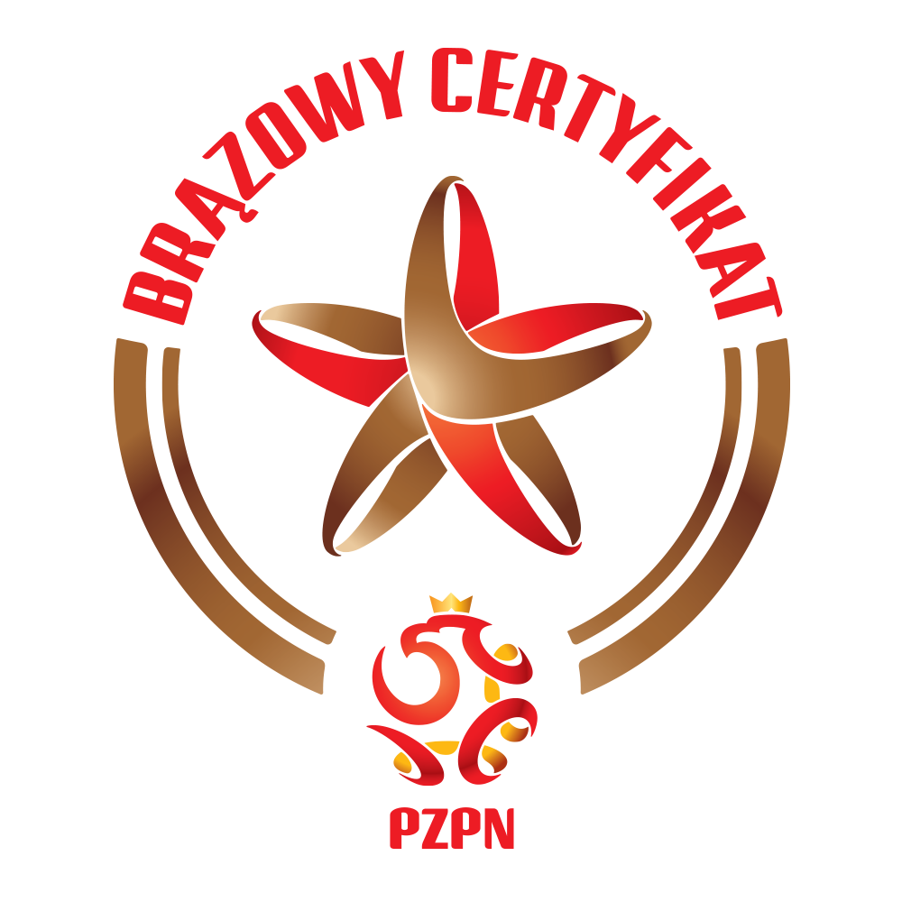 Brązowy certyfikat PZPN potwierdzający jakość szkolenia w piłce nożnej