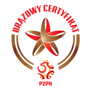 Brązowy certyfikat PZPN potwierdzający jakość szkolenia w piłce nożnej